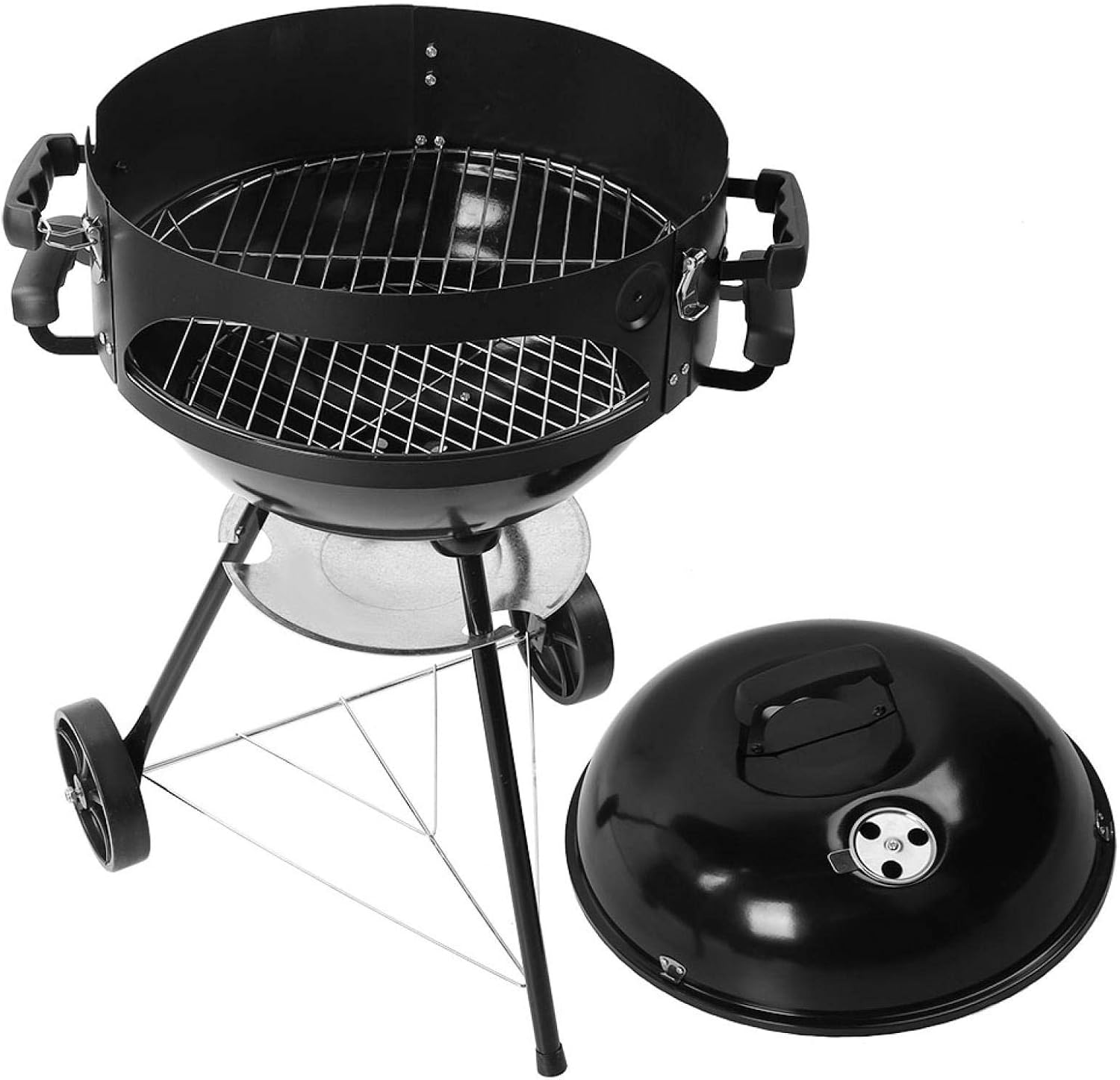 Barbecue a carbone 2 in 1 con forno pizza – Per giardino e terrazzo