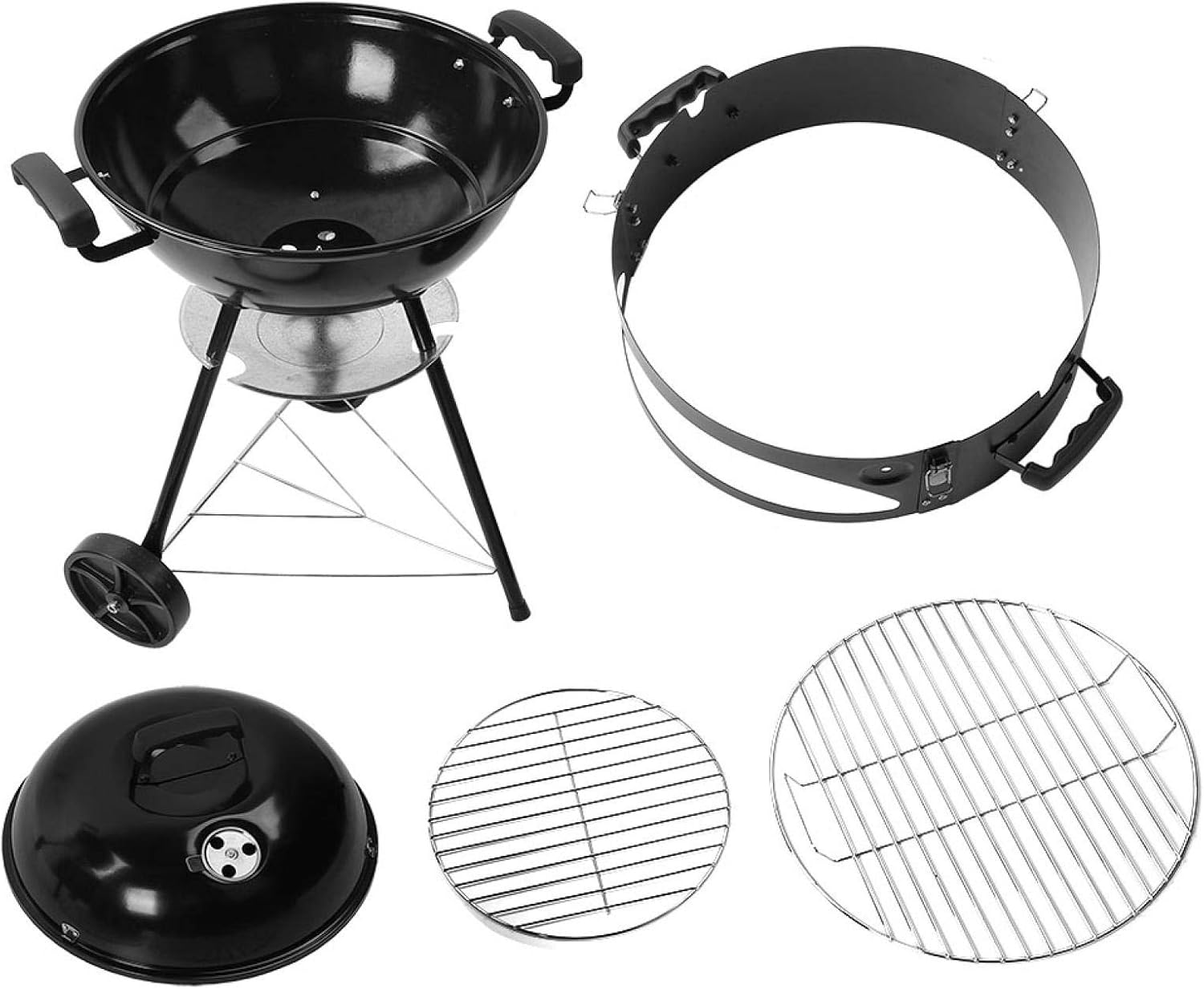 Barbecue a carbone 2 in 1 con forno pizza – Per giardino e terrazzo