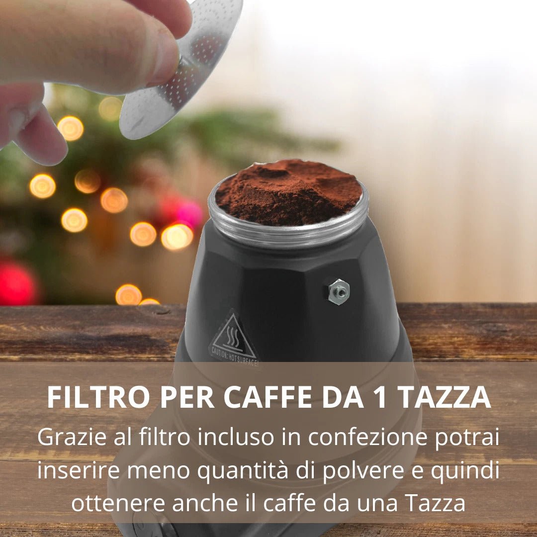 Caffettiera Elettrica 3 Tazze – Design Classico, Tecnologia Moderna - | SOLO PER TE ITALIA
