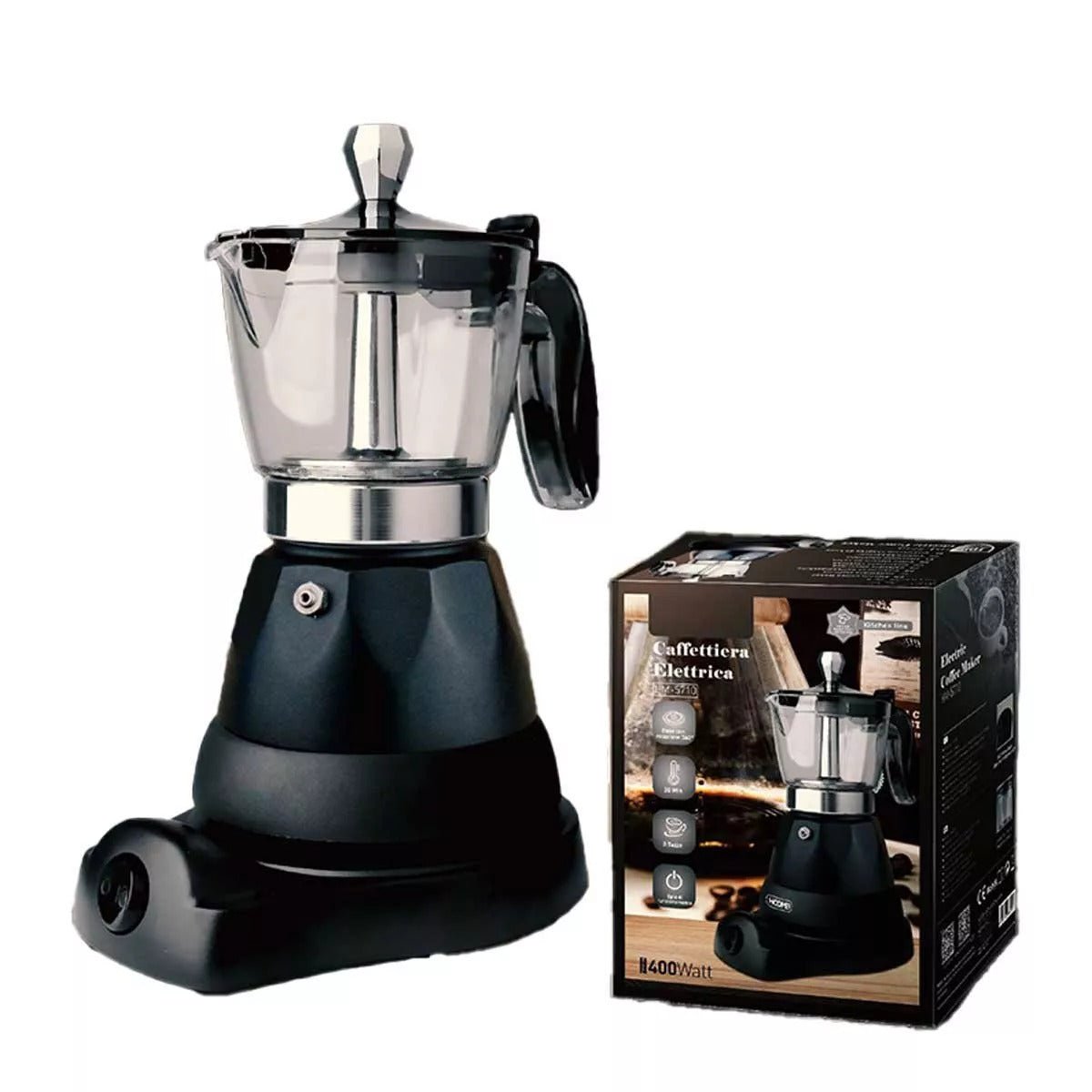Caffettiera Elettrica 3 Tazze – Design Classico, Tecnologia Moderna - | SOLO PER TE ITALIA