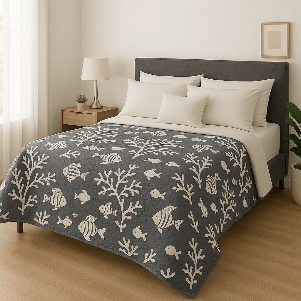 Copriletto Matrimoniale Cotton Summer 250x260 in Microfibra - | SOLO PER TE ITALIA