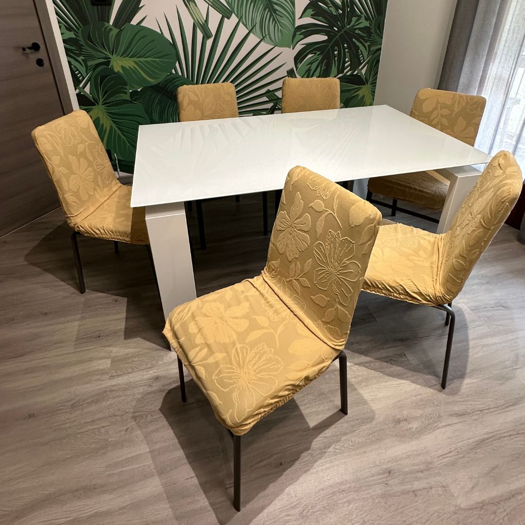 Coprisedia Flower online – Set da 6 in microfibra lavorata - | SOLO PER TE ITALIA