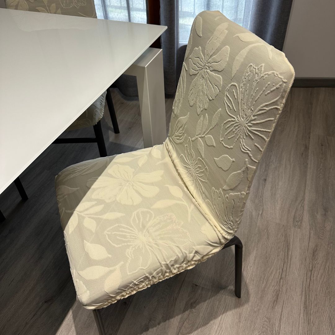 Coprisedia Flower online – Set da 6 in microfibra lavorata - | SOLO PER TE ITALIA