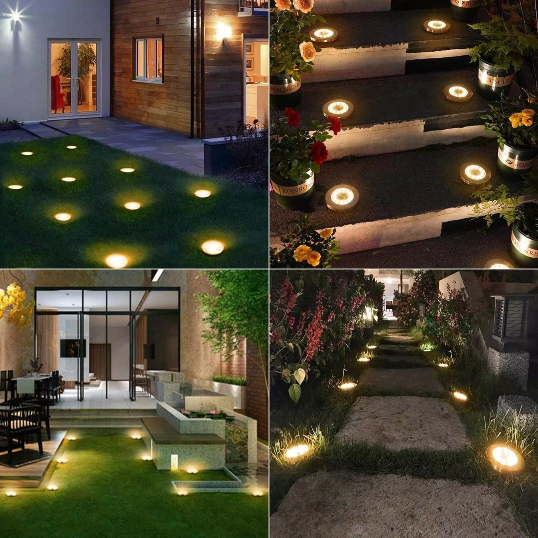 Faretto Solare da Terra a LED – 16 LED Ultra Luminosi per Esterni - | SOLO PER TE ITALIA