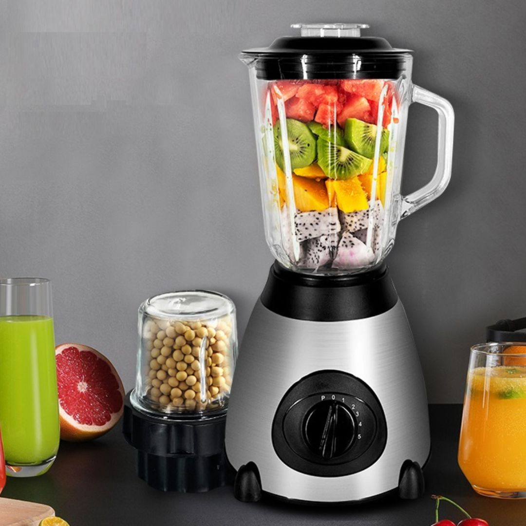 Frullatore in Vetro 1000W con Caraffa da 1.5L e Macina Spezie - | SOLO PER TE ITALIA