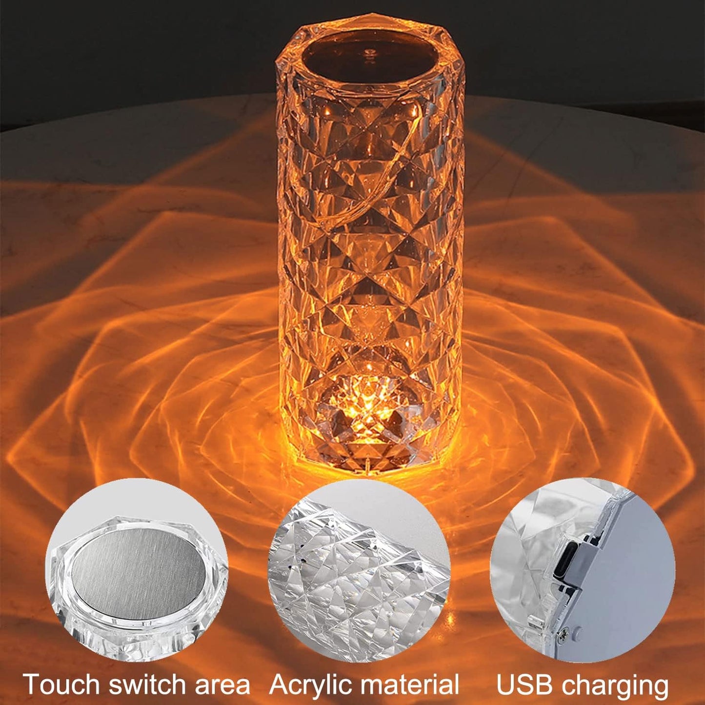 Lampada Diamante LED Multicolore – Atmosfera unica per ogni ambiente - | SOLO PER TE ITALIA