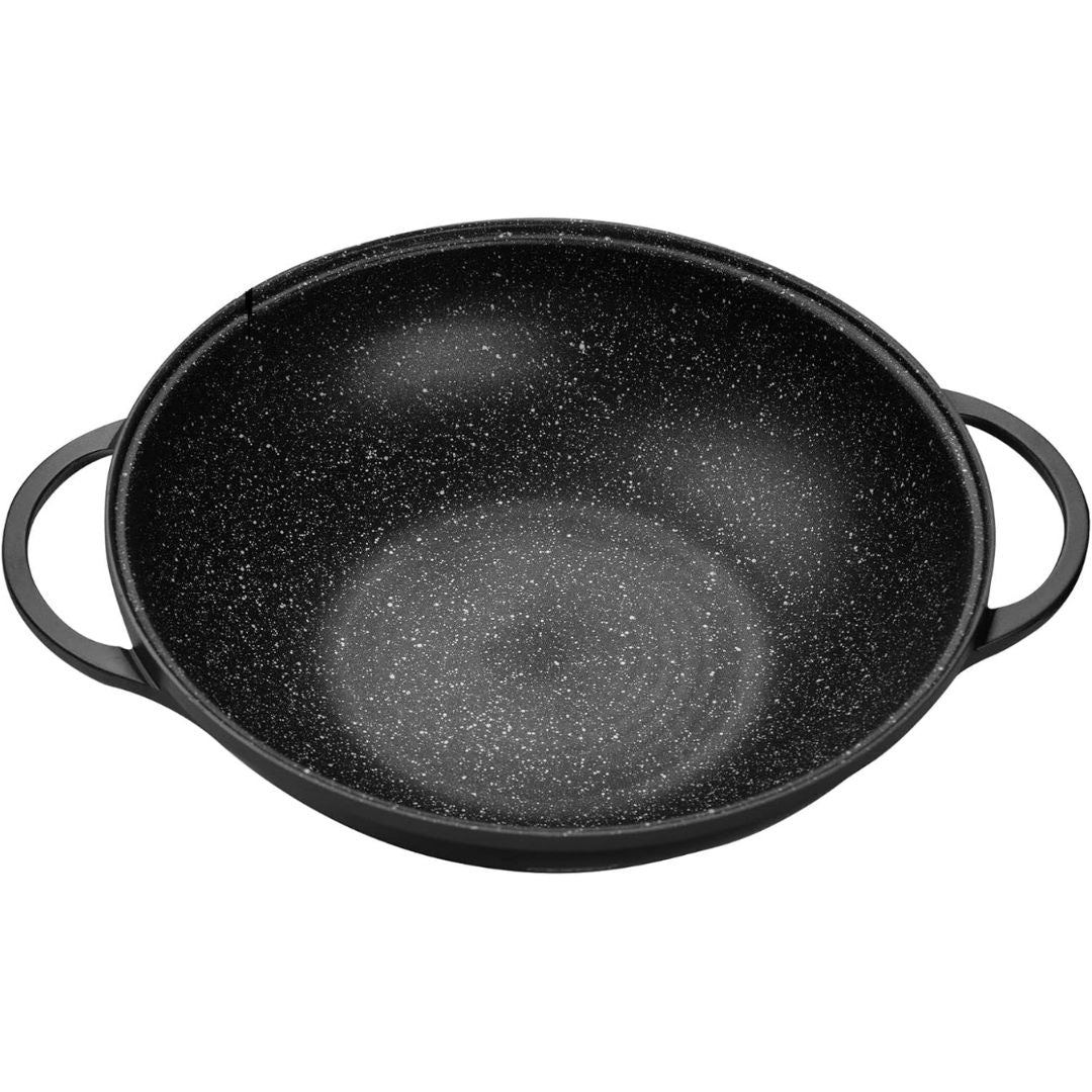 Padella Wok Antiaderente 36cm con Rivestimento Effetto Marmo - | SOLO PER TE ITALIA