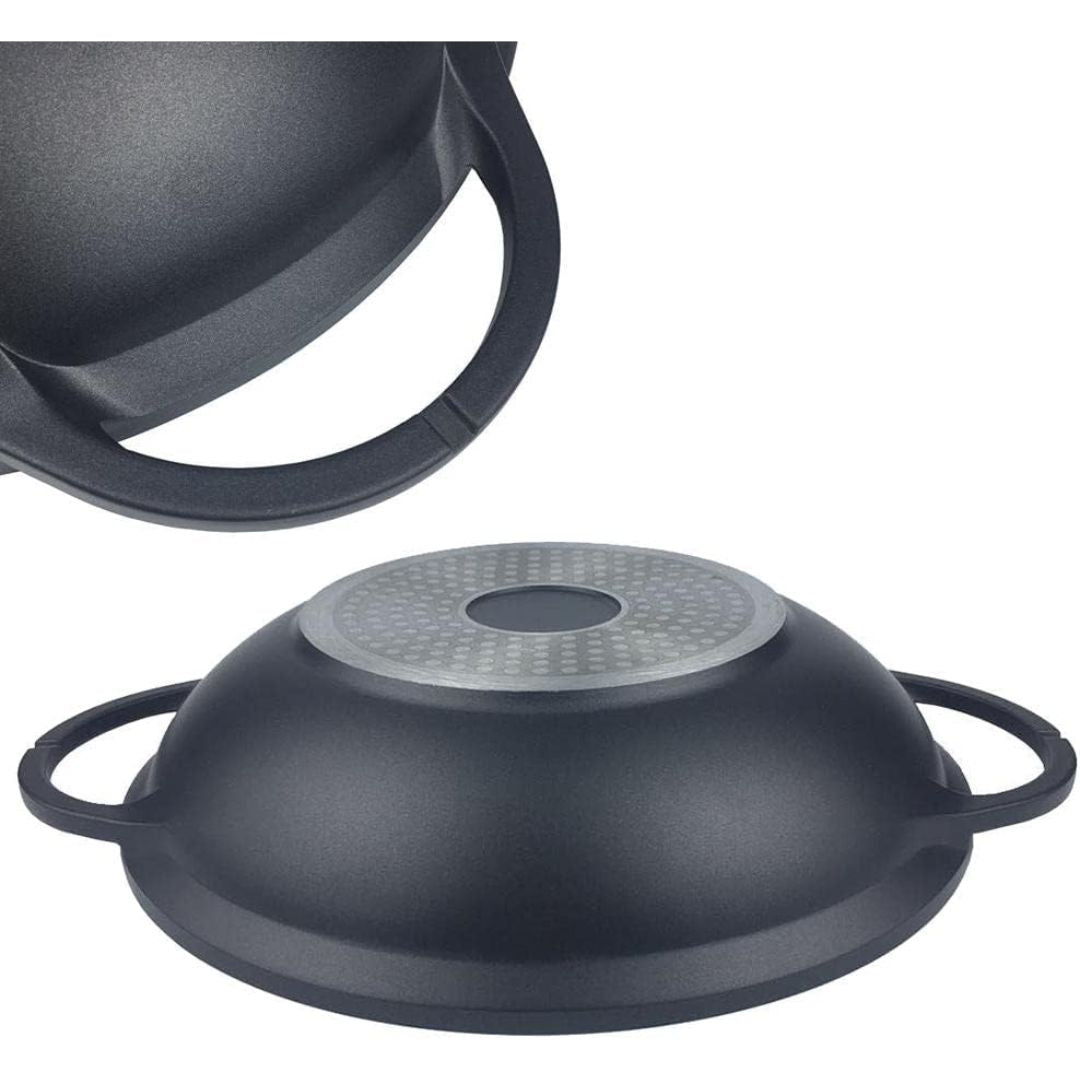 Padella Wok Antiaderente 36cm con Rivestimento Effetto Marmo - | SOLO PER TE ITALIA