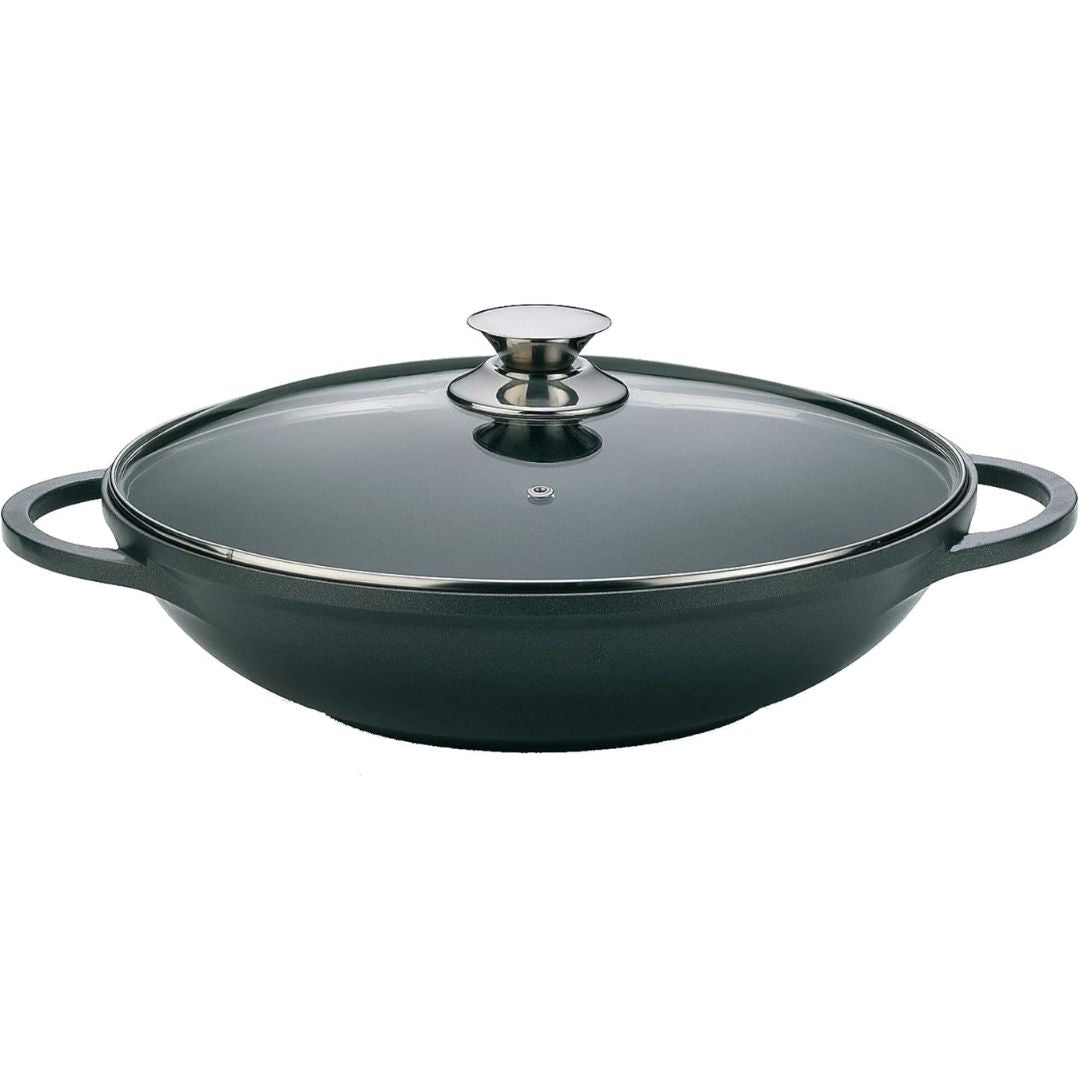 Padella Wok Antiaderente 36cm con Rivestimento Effetto Marmo - | SOLO PER TE ITALIA
