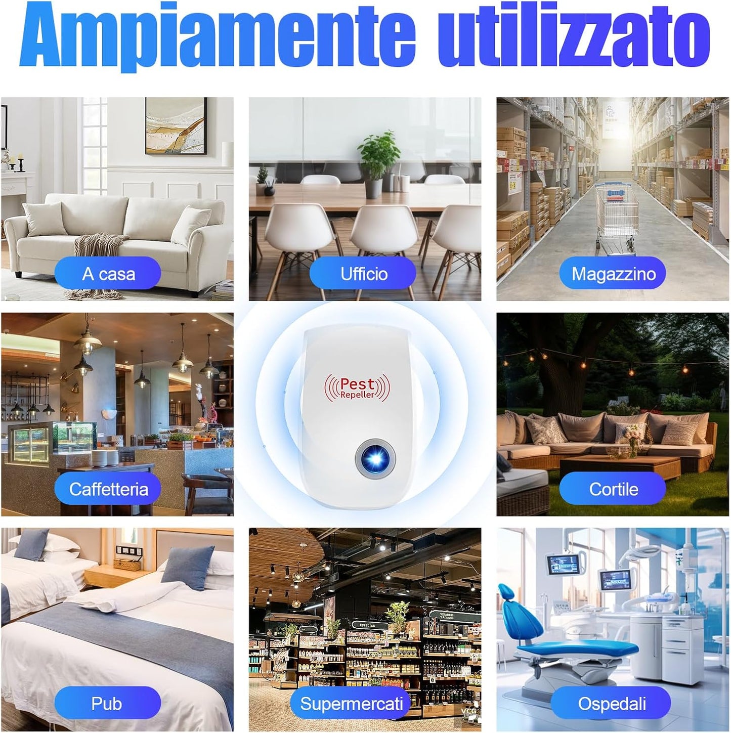 Repellente ad Ultrasuoni per Topi e Antizanzare – Protezione Sicura ed Efficace - | SOLO PER TE ITALIA