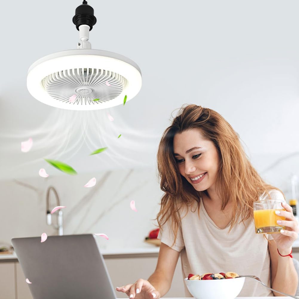 Ventilatore da Soffitto con Luce LED e Telecomando Silenzioso - | SOLO PER TE ITALIA