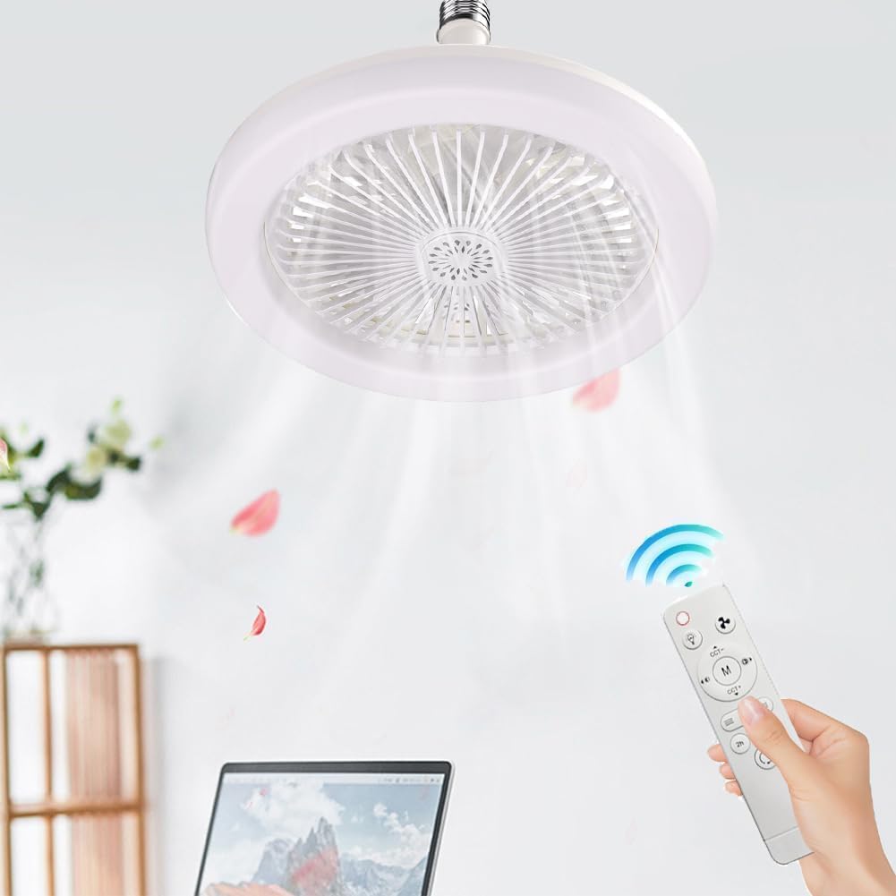 Ventilatore da Soffitto con Luce LED e Telecomando Silenzioso - | SOLO PER TE ITALIA