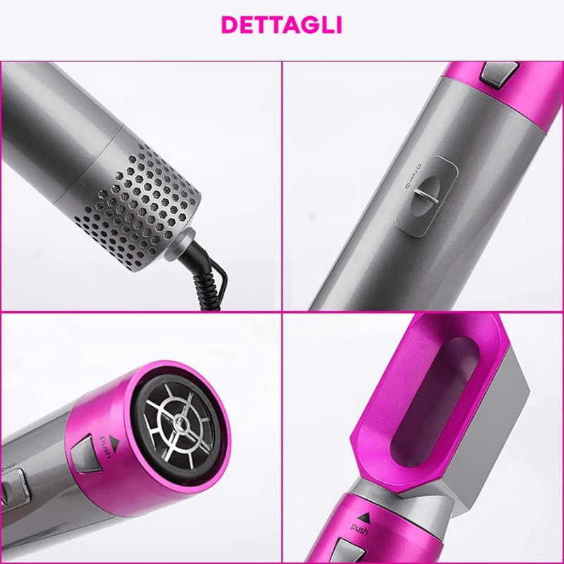 Phon Asciugacapelli Multifunzionale 5 in 1 – Styling Completo e Veloce - | SOLO PER TE ITALIA