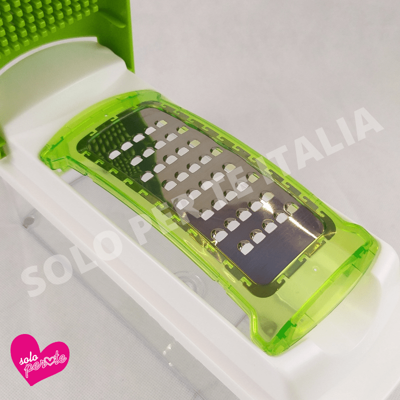 Set Affettatutto Multifunzione con Lama Inox e Contenitore Salva Freschezza - Pentole | SOLO PER TE ITALIA