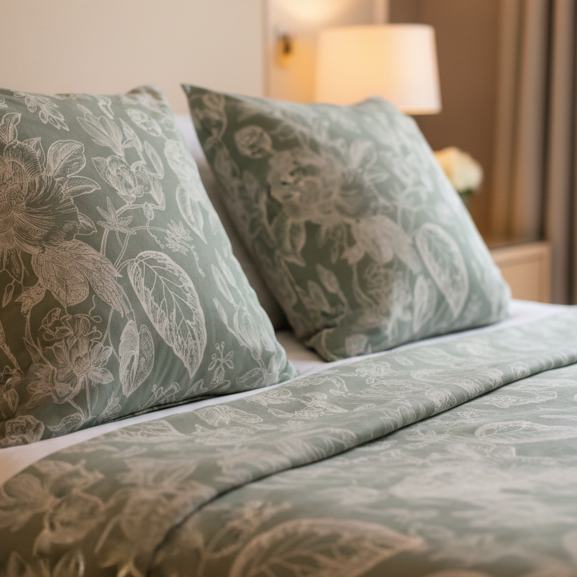 Completo Letto Matrimoniale 100% cotone Lucilla