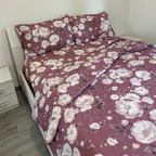 Completo Letto Matrimoniale 100% cotone Peonie