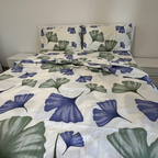 Completo Letto Matrimoniale 100% cotone Ventagli