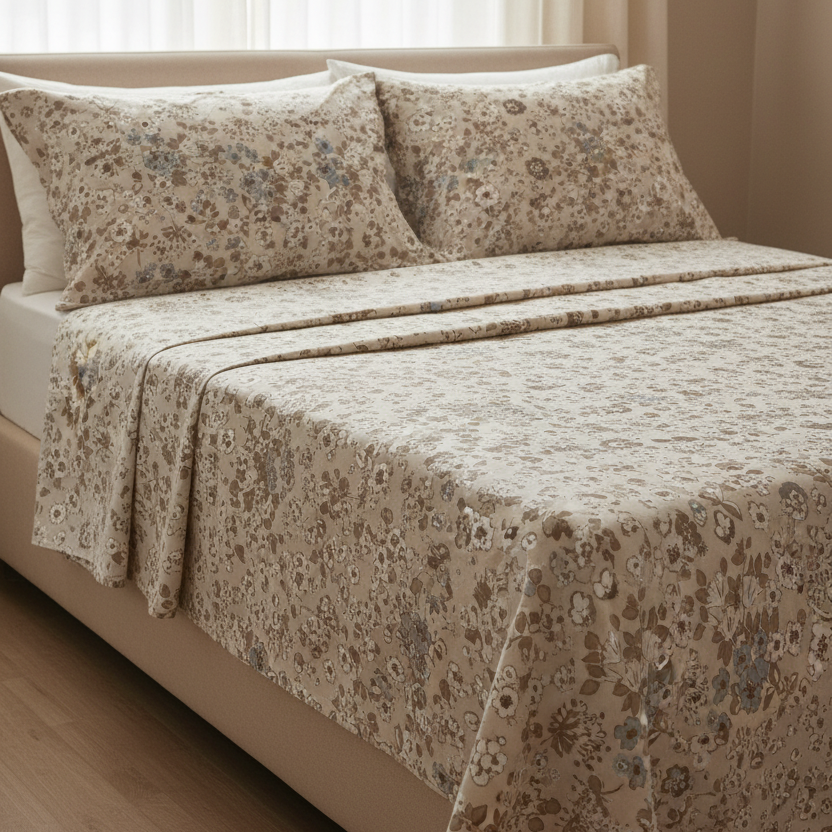 Completo Letto Matrimoniale 100% cotone Maddalena