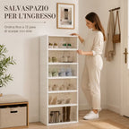 Scarpiera Pieghevole Salvaspazio con Ante Magnetiche - ingresso