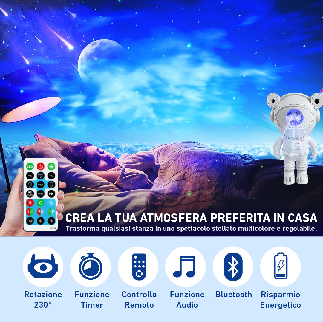 Astro Robot  - Lampada magica + Cassa Bluetooth