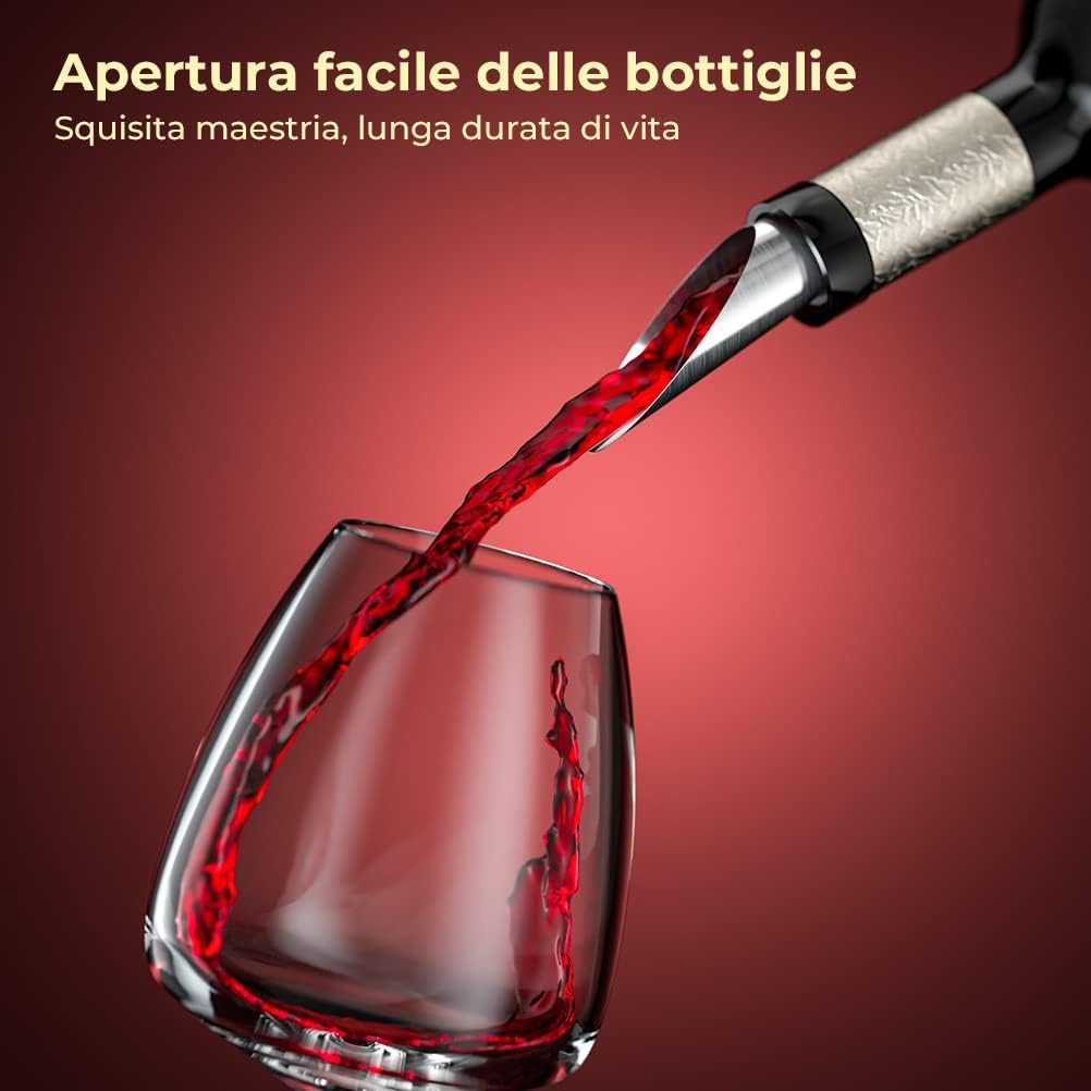 Apribottiglie elettrico 4 in 1 in acciaio – Apertura facile bottiglie - | SOLO PER TE ITALIA