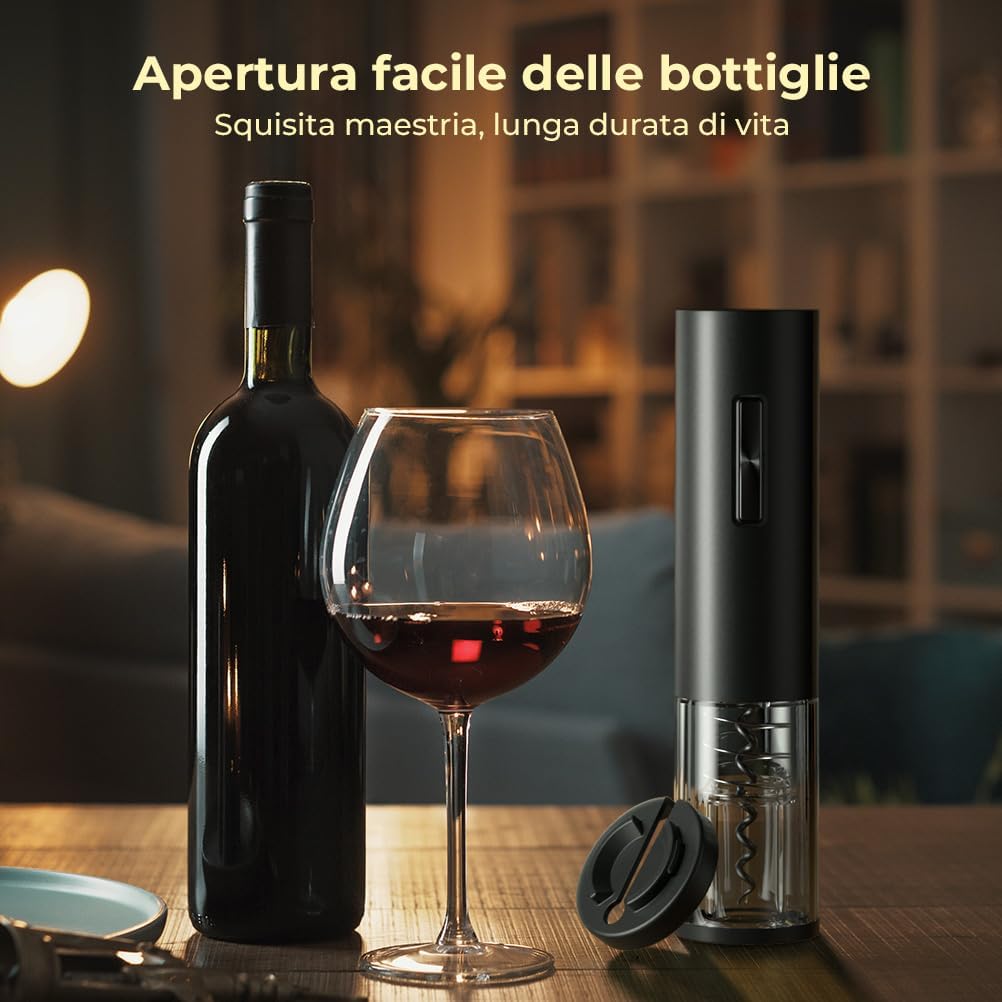 Apribottiglie elettrico 4 in 1 in acciaio – Apertura facile bottiglie - | SOLO PER TE ITALIA