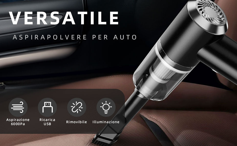 Aspirapolvere portatile USB compatto e leggero, ideale per auto a Mirano