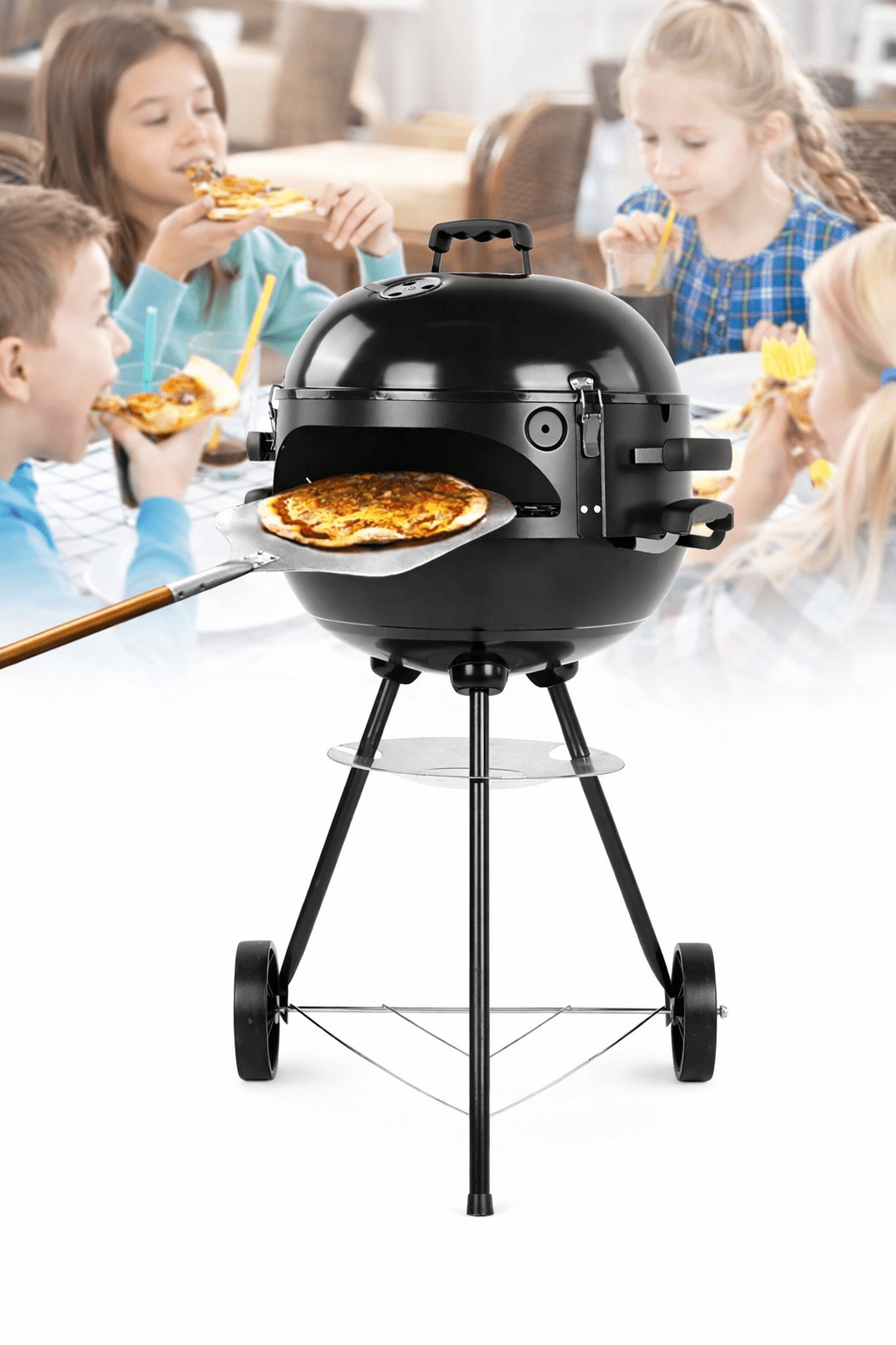 Barbecue a carbone 2 in 1 con forno pizza – Per giardino e terrazzo - | SOLO PER TE ITALIA