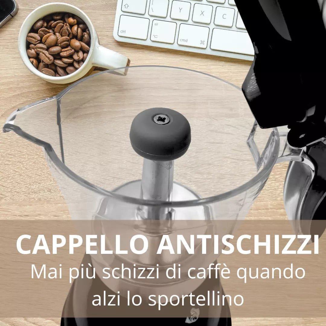 Caffettiera elettrica 150ml 3 tazze in alluminio Caffettiera elettrica 150ml 3 tazze in alluminio