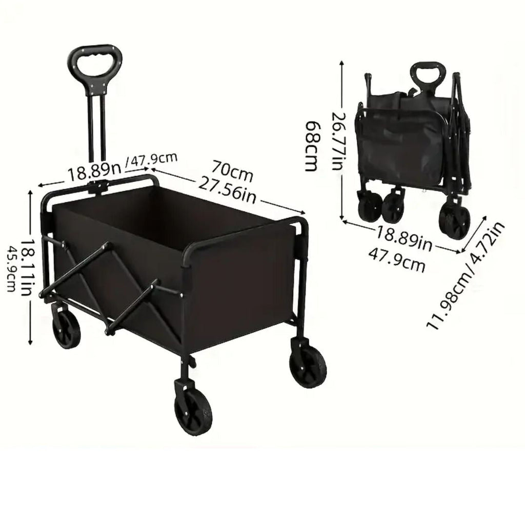 Carrello pieghevole per spiaggia o picnic – Resistente e salvaspazio - | SOLO PER TE ITALIA