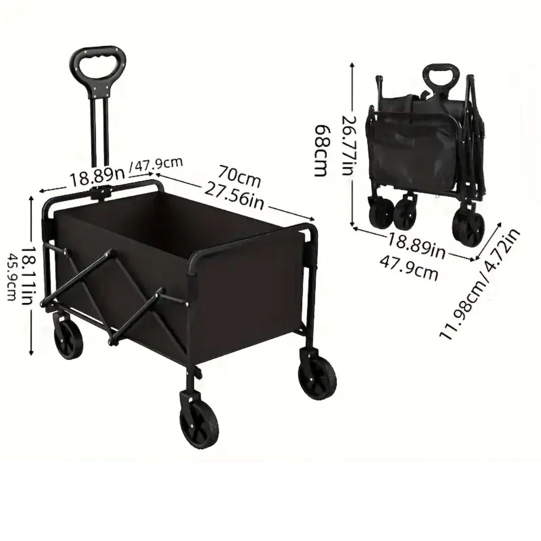 Carrello pieghevole per spiaggia o picnic – Resistente e salvaspazio - | SOLO PER TE ITALIA