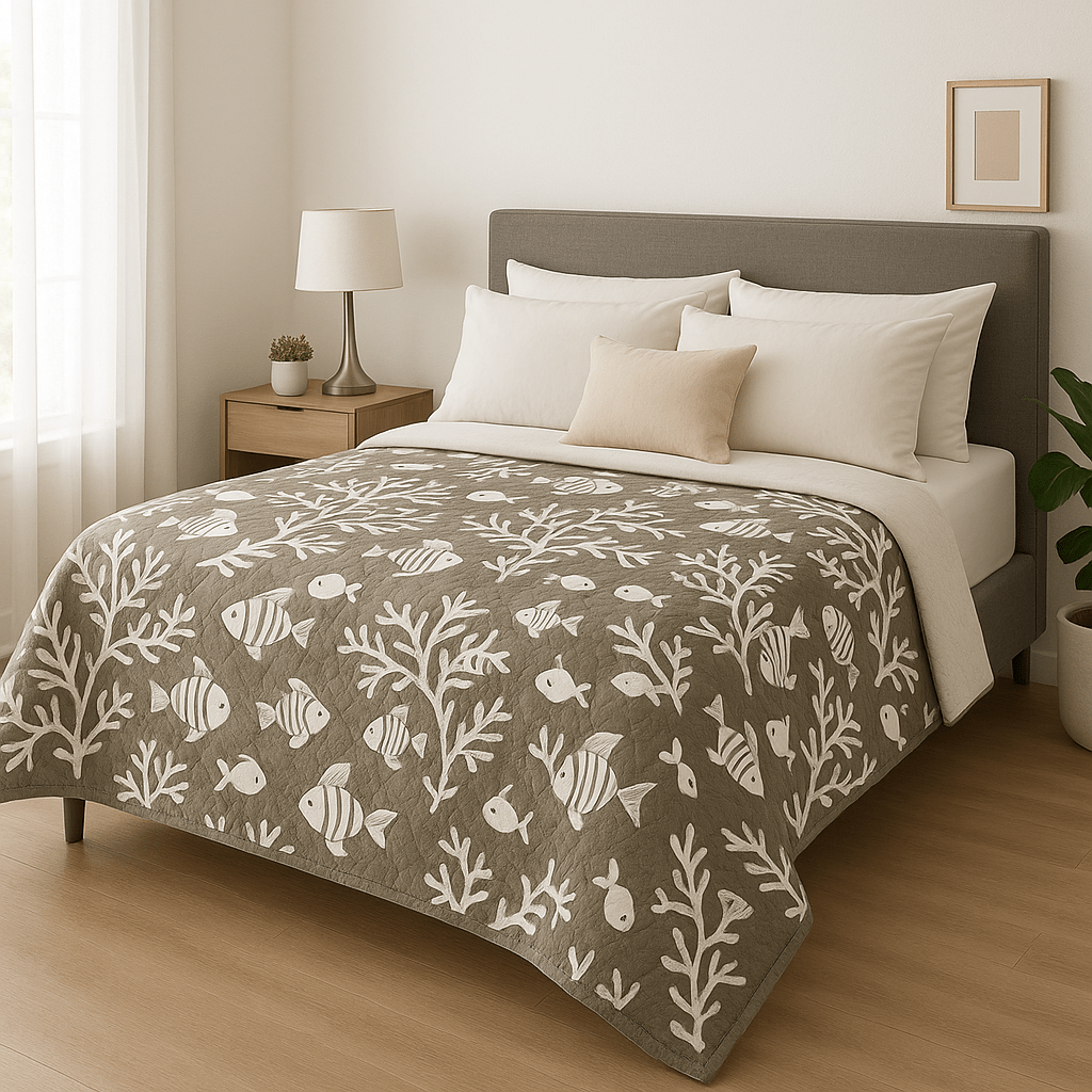 Copriletto Matrimoniale Cotton Summer 250x260 in Microfibra - | SOLO PER TE ITALIA