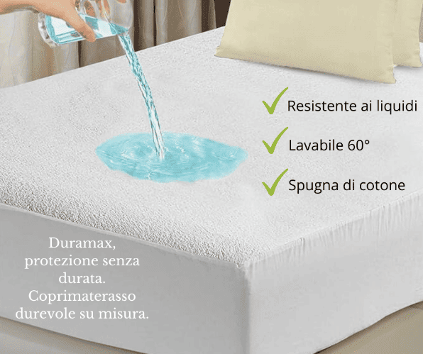 Coprimaterasso In 100% Policotone, Copertura Totale Con Cerniera - Foto 8