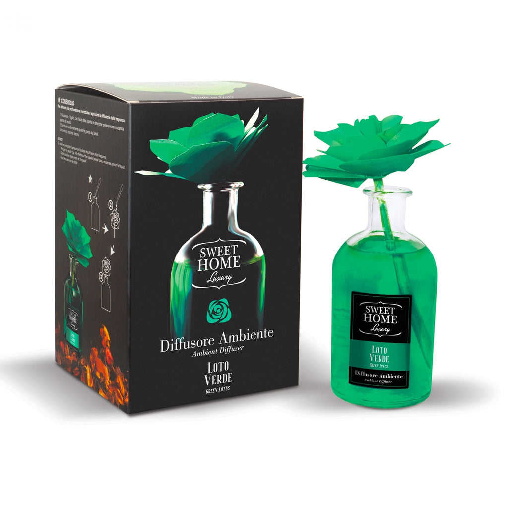Diffusore Ambiente 250ml con Fiore - Elegant Home Fragrance Diffuser - | SOLO PER TE ITALIA