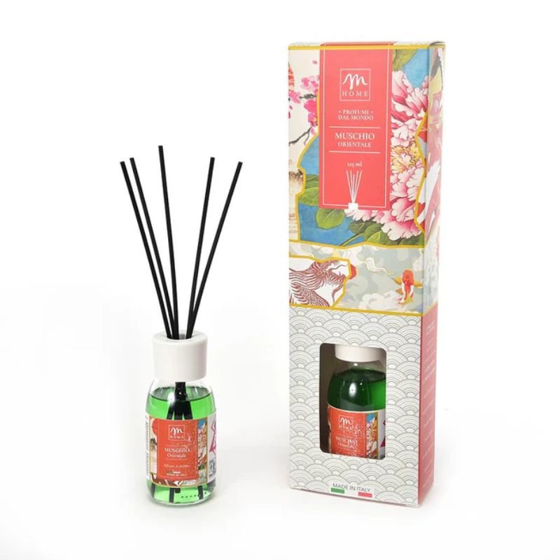 Diffusore di Essenza 125 ml con Bacchetti in Cotone - | SOLO PER TE ITALIA