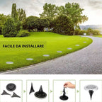Faretto Solare da Terra a LED – 16 LED Ultra Luminosi per Esterni - | SOLO PER TE ITALIA