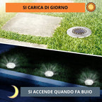 Faretto Solare da Terra a LED – 16 LED Ultra Luminosi per Esterni - | SOLO PER TE ITALIA