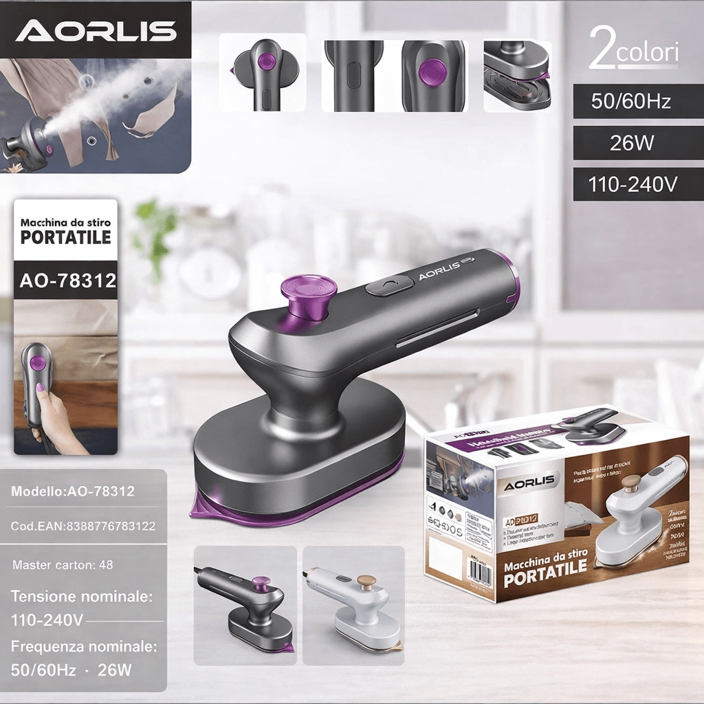 Ferro da stiro da viaggio portatile – Perfetto per ogni viaggio - | SOLO PER TE ITALIA