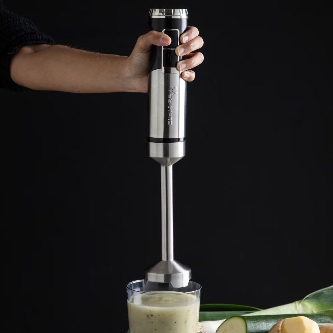 Frullatore a Immersione in Acciaio Inox 900W con 15 Velocità - | SOLO PER TE ITALIA