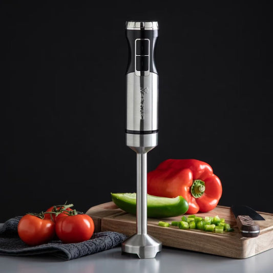 Frullatore a Immersione in Acciaio Inox 900W con 15 Velocità - | SOLO PER TE ITALIA