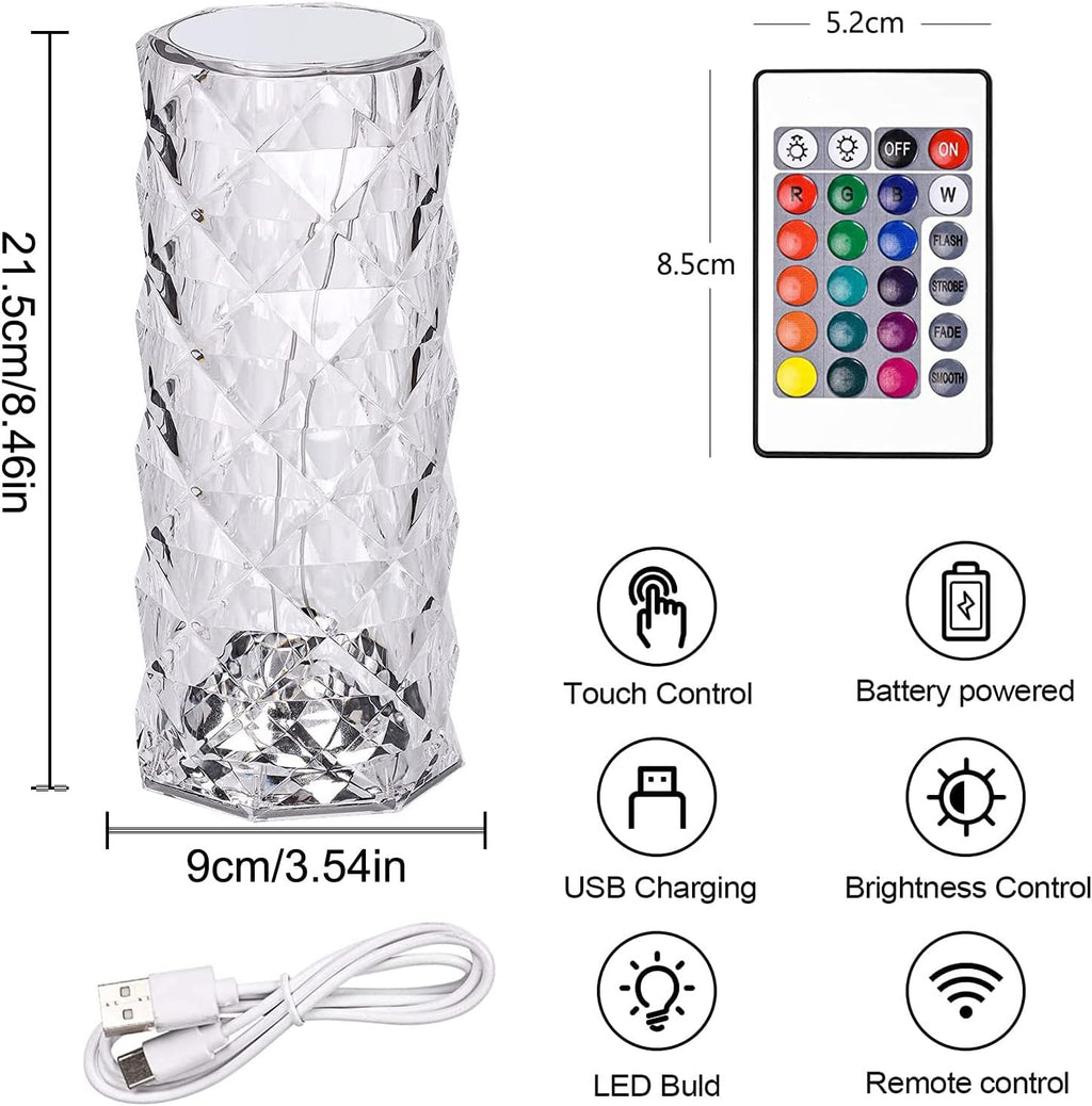 Lampada Diamante LED Multicolore – Atmosfera unica per ogni ambiente - | SOLO PER TE ITALIA