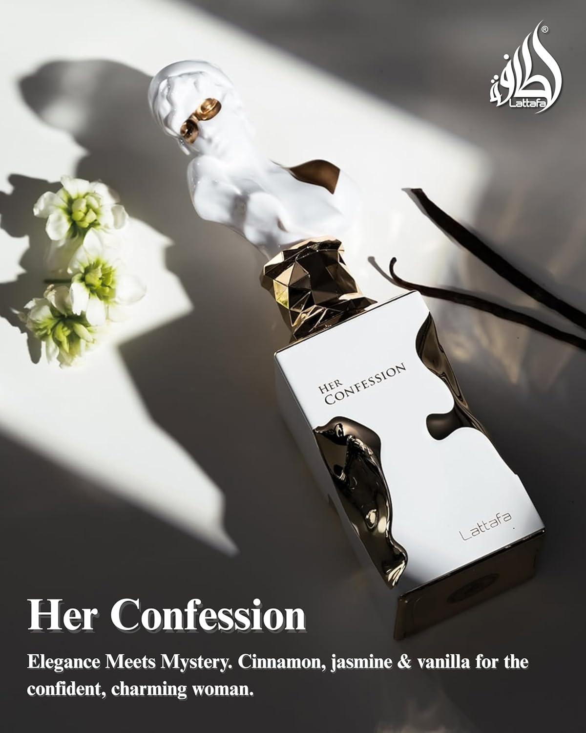 Confezione originale del profumo Lattafa Her Confession disponibile a Mirano da SOLO PER TE ITALIA
