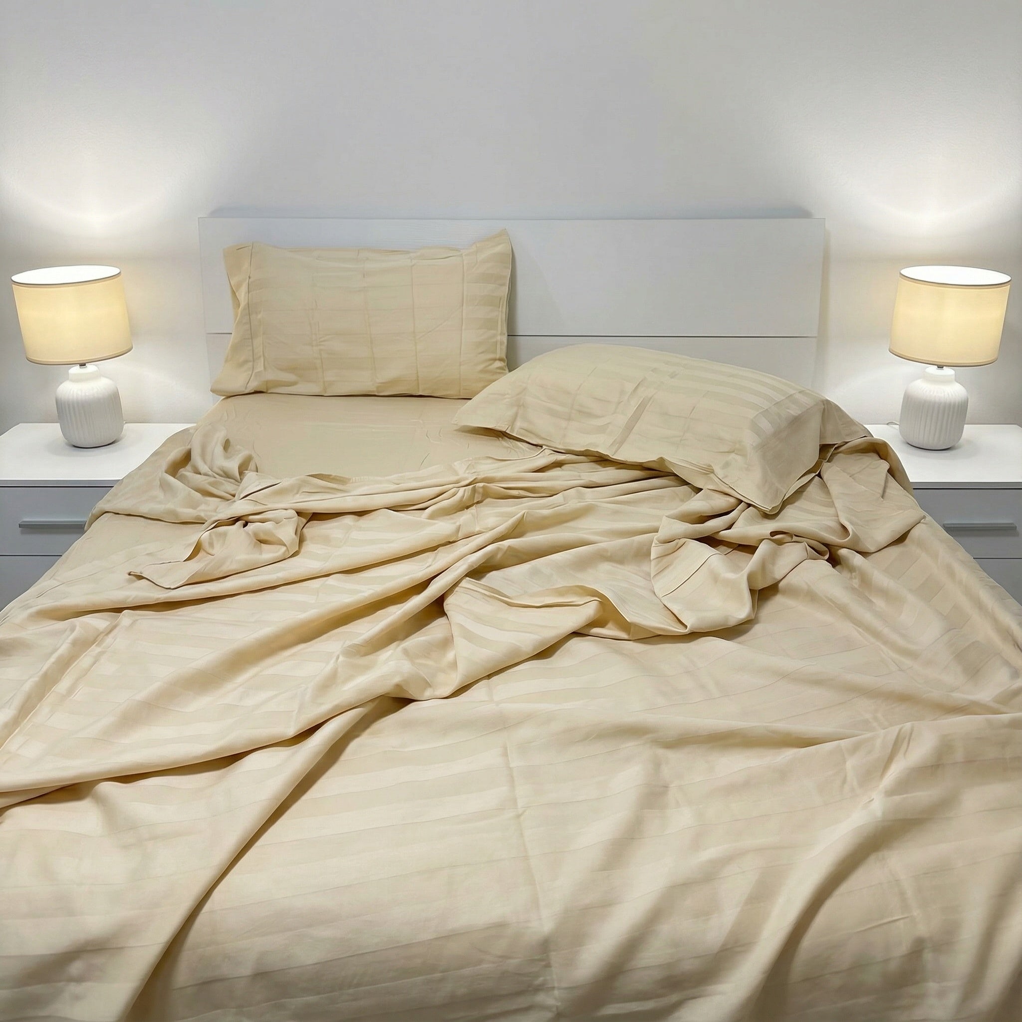 Lenzuola in Raso di Cotone 200 Fili – Eleganza e Comfort - | SOLO PER TE ITALIA