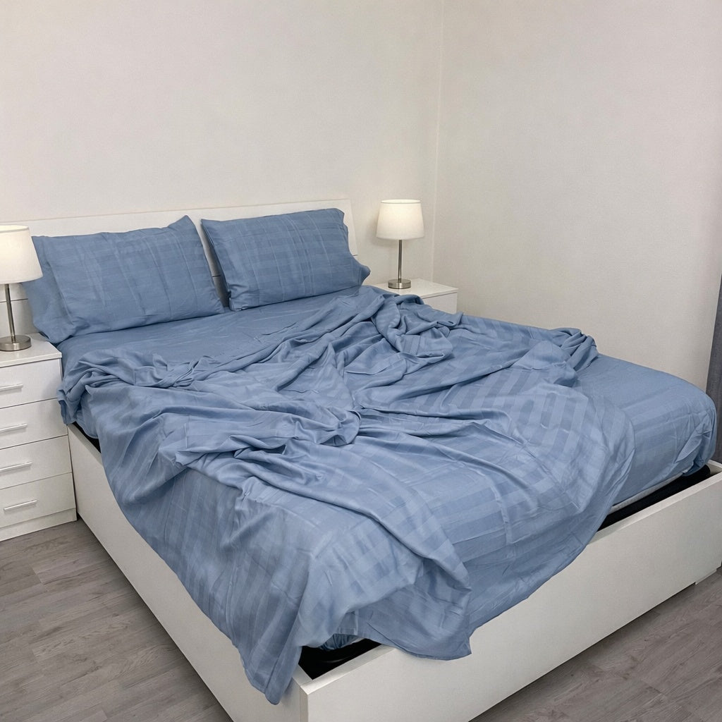 Lenzuola in Raso di Cotone 200 Fili – Eleganza e Comfort - | SOLO PER TE ITALIA