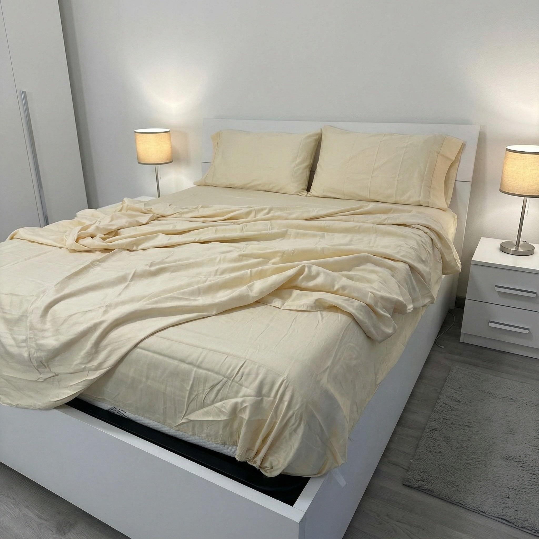 Lenzuola in Raso di Cotone 200 Fili – Eleganza e Comfort - | SOLO PER TE ITALIA