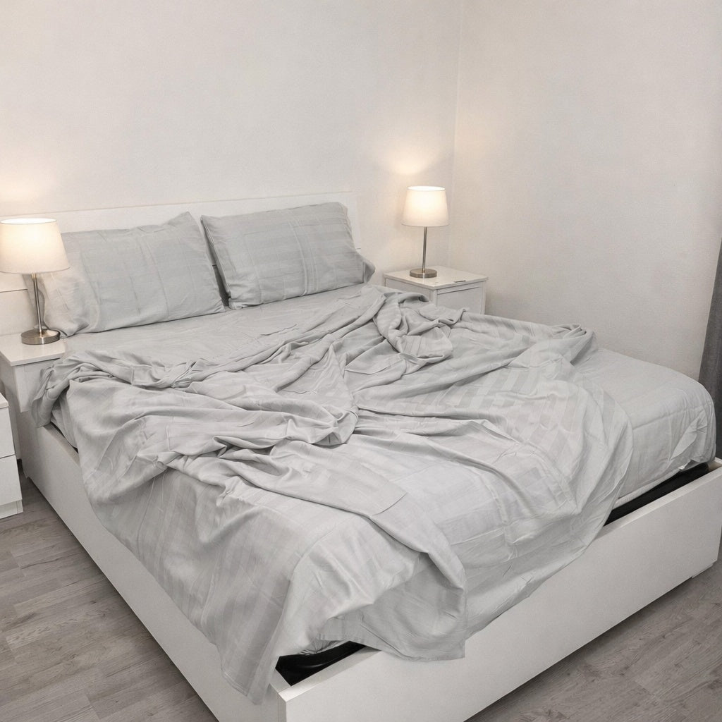 Lenzuola in Raso di Cotone 200 Fili – Eleganza e Comfort - | SOLO PER TE ITALIA