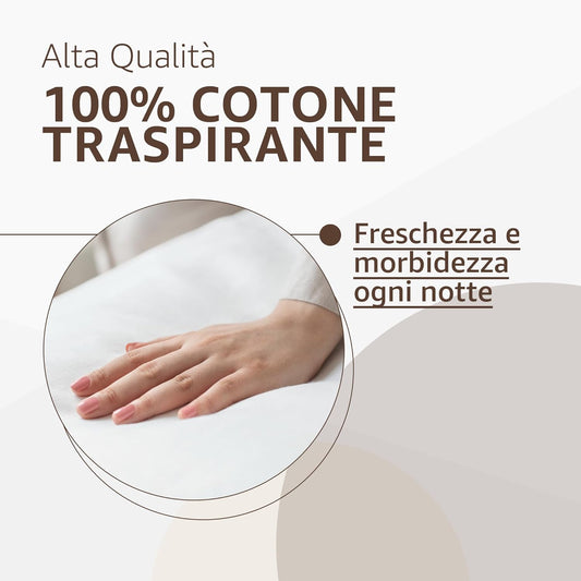 Lenzuolo con Angoli Matrimoniale in Percallino di Cotone – Prodotto in Italia - | SOLO PER TE ITALIA