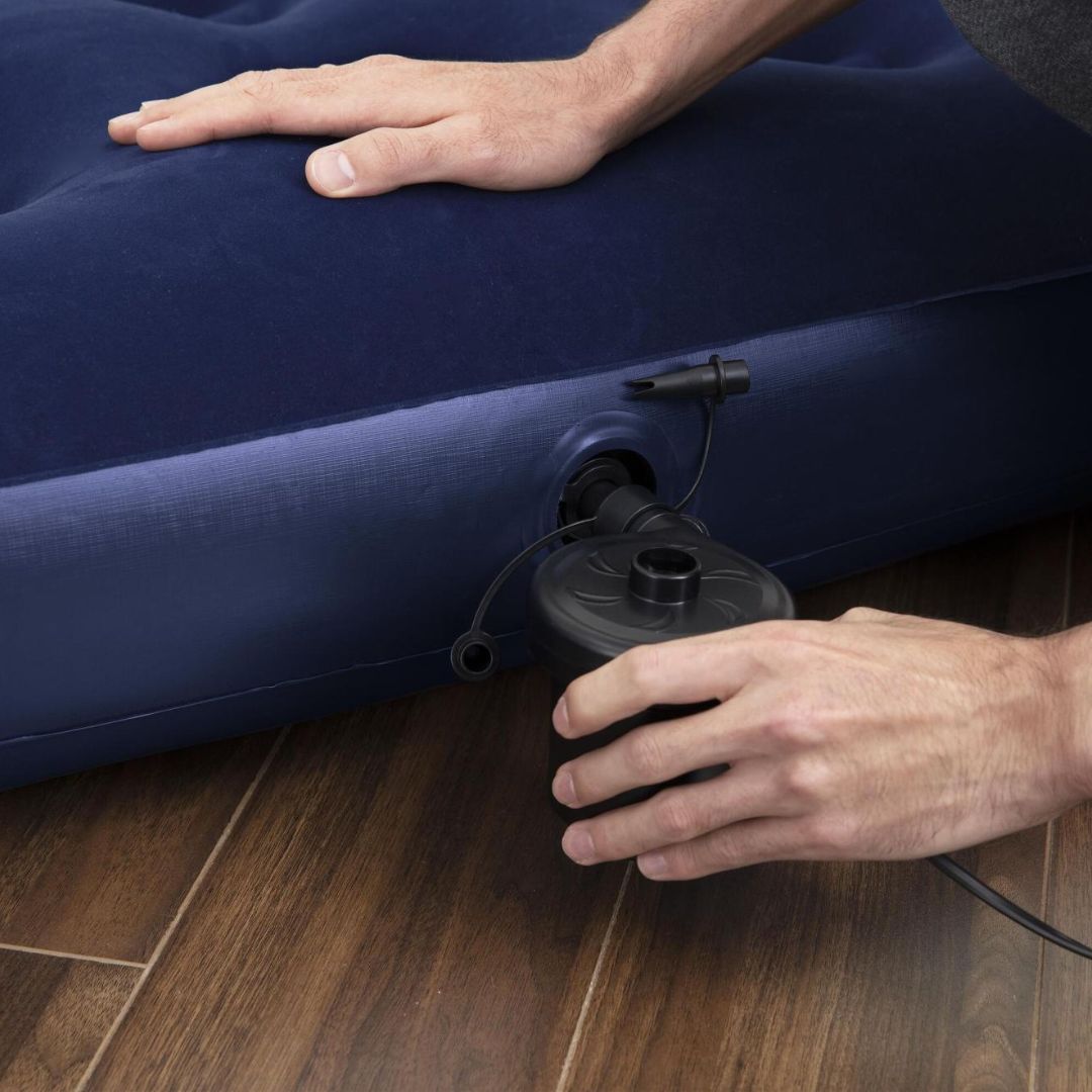 Materasso Gonfiabile Blu Matrimoniale con Pompa – Comfort ovunque tu sia! - | SOLO PER TE ITALIA