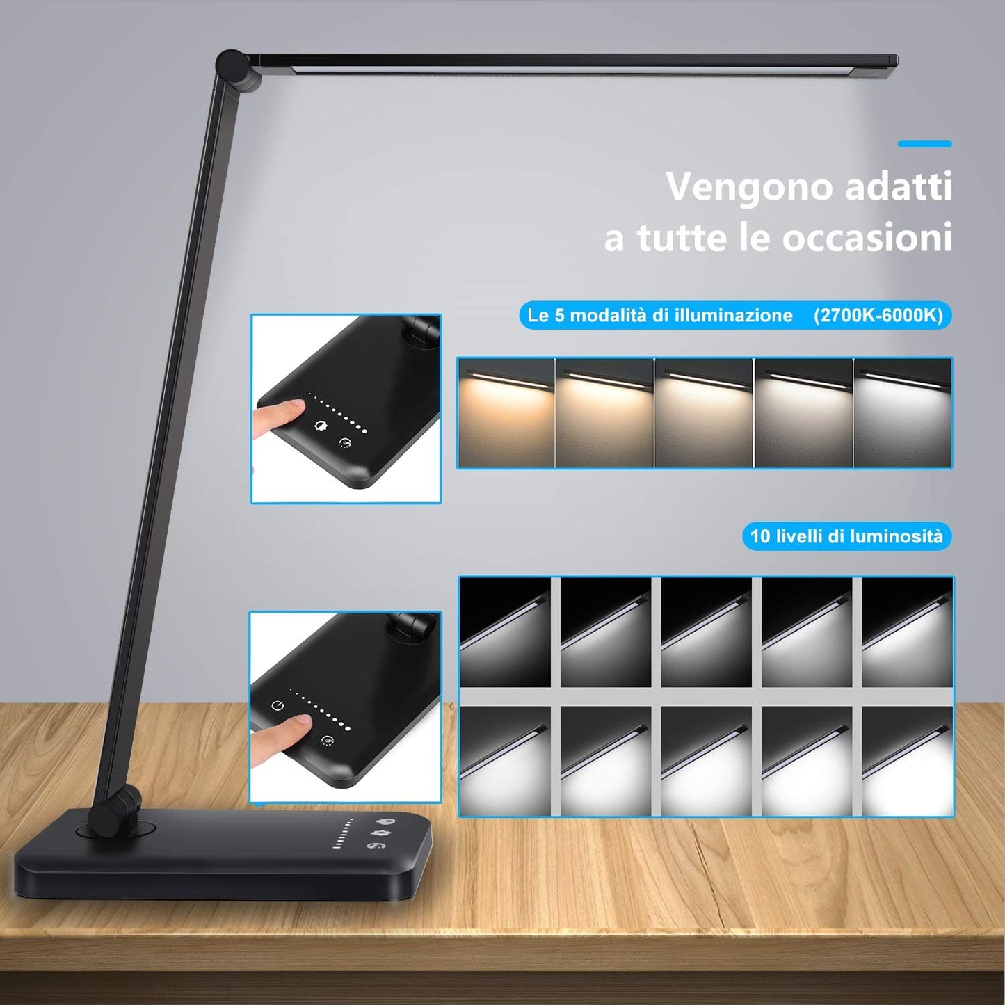 Maxima - Lampada da scrivania a LED - | SOLO PER TE ITALIA