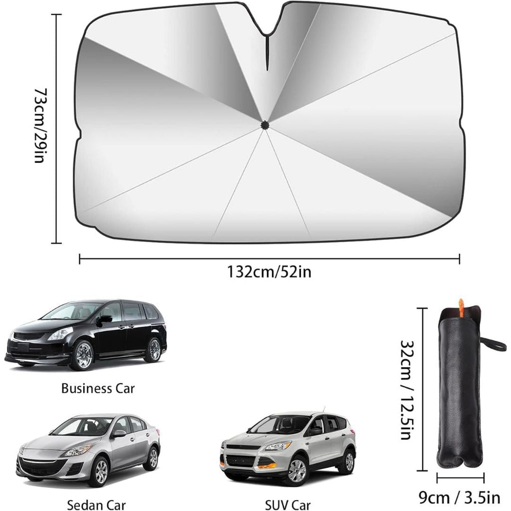 Ombrello parasole auto – Protezione solare efficace per il tuo parabrezza - | SOLO PER TE ITALIA